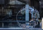 Garden Landscape Contemporary Abstract Sculpture Stainless Steel Handmade