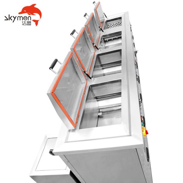 SUS Degreasing Ultrasonic Parts Cleaners 38L to 1500L Degreasing 600W 4 Tanks