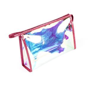 Wholesale Laser Logo TPU Lady Travel Holographic Cosmetic Bag from china suppliers