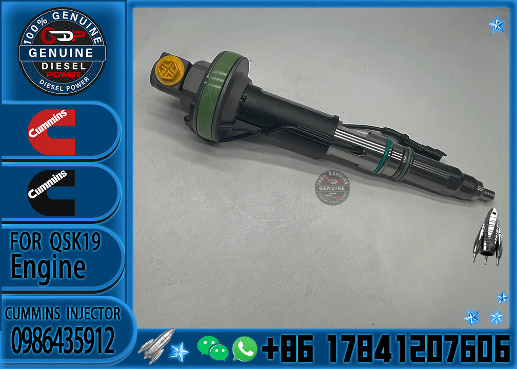 Diesel Fuel Injector F00BJ10006 0986435912 FO0BJ60578 FOOBJ60783 1000019903 For Cummins QSK19 QSK38 QSK50 QSK60 Engine