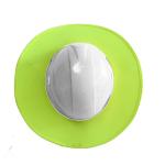 Lime and Orange High Visibility Sun Protection Helmet Curtain for Breathable