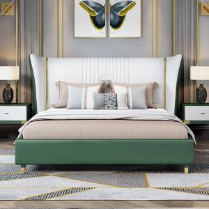 Wholesale 5 Star Luxury Hotel Bedroom Furniture Solid Wood Leather Bed Bentley Hotel Bedroom from china suppliers