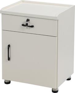 Wholesale Wood Frame Hospital Bedside Cabinet , Storage Locker White Bedside Cabinets from china suppliers