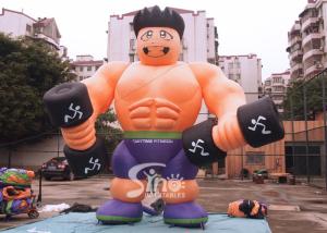 Wholesale 5m high cutom shape advertising inflatable fitness muscle man for GYM promotion from china suppliers