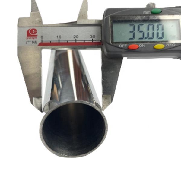 0.4mm-3.0mm Mirror Satin Surface 1 3/8'' Inox Metal Tube 201 304 316 Grade 35mm