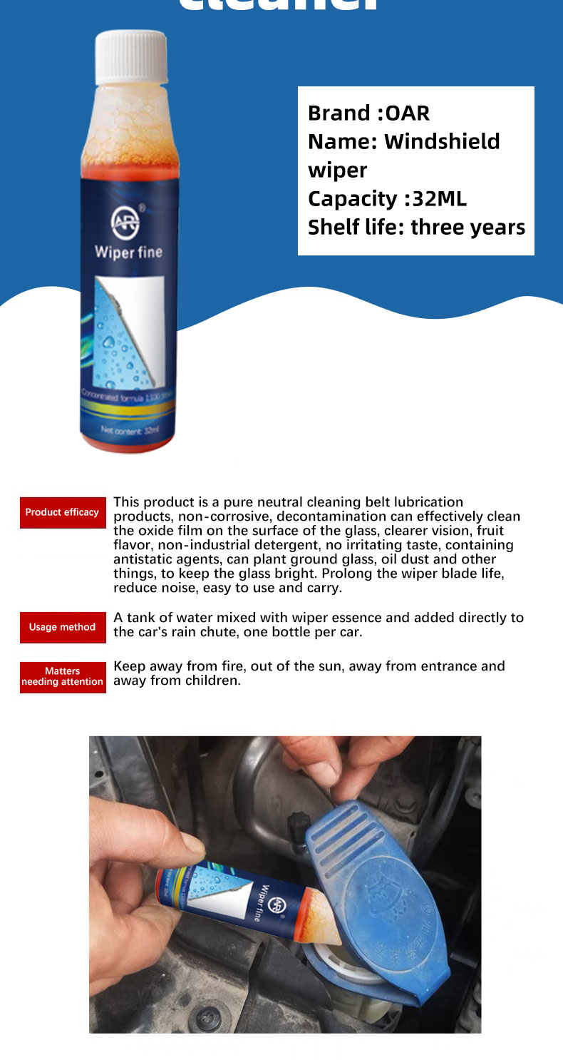 Multifunctional Car Care Kit Windshield Quick Cleaning Agent for a Spotless Windscreen
