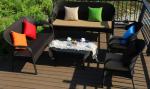 Leisure Aluminium Outdoor Garden wicker chair Poly Rattan chair patio Backyard