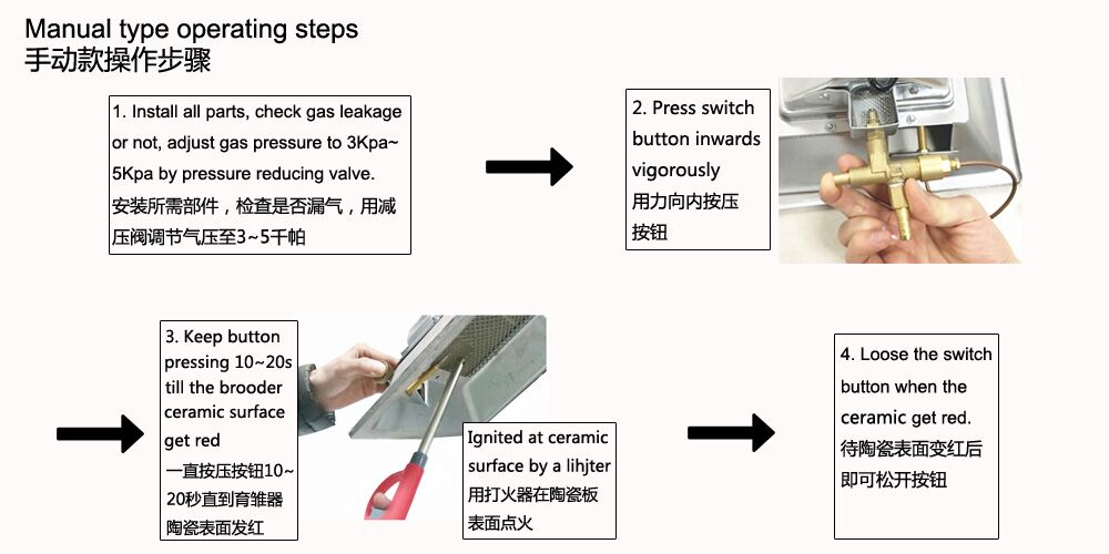 Incubator Infrared Gas Brooder CE Certificated For Chick Animal Husbandry