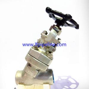 Wholesale F304 Socket Welded/NPT Threaded Y Type Forged Globe Valve from china suppliers