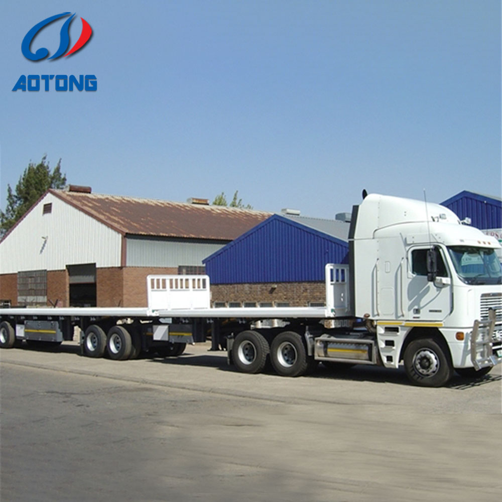 35tons 3 Axles Shipping Container Trailer with Max Payload 50000kgs and Materials