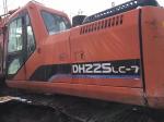 secondhand doosan dh225-7 chain excavator