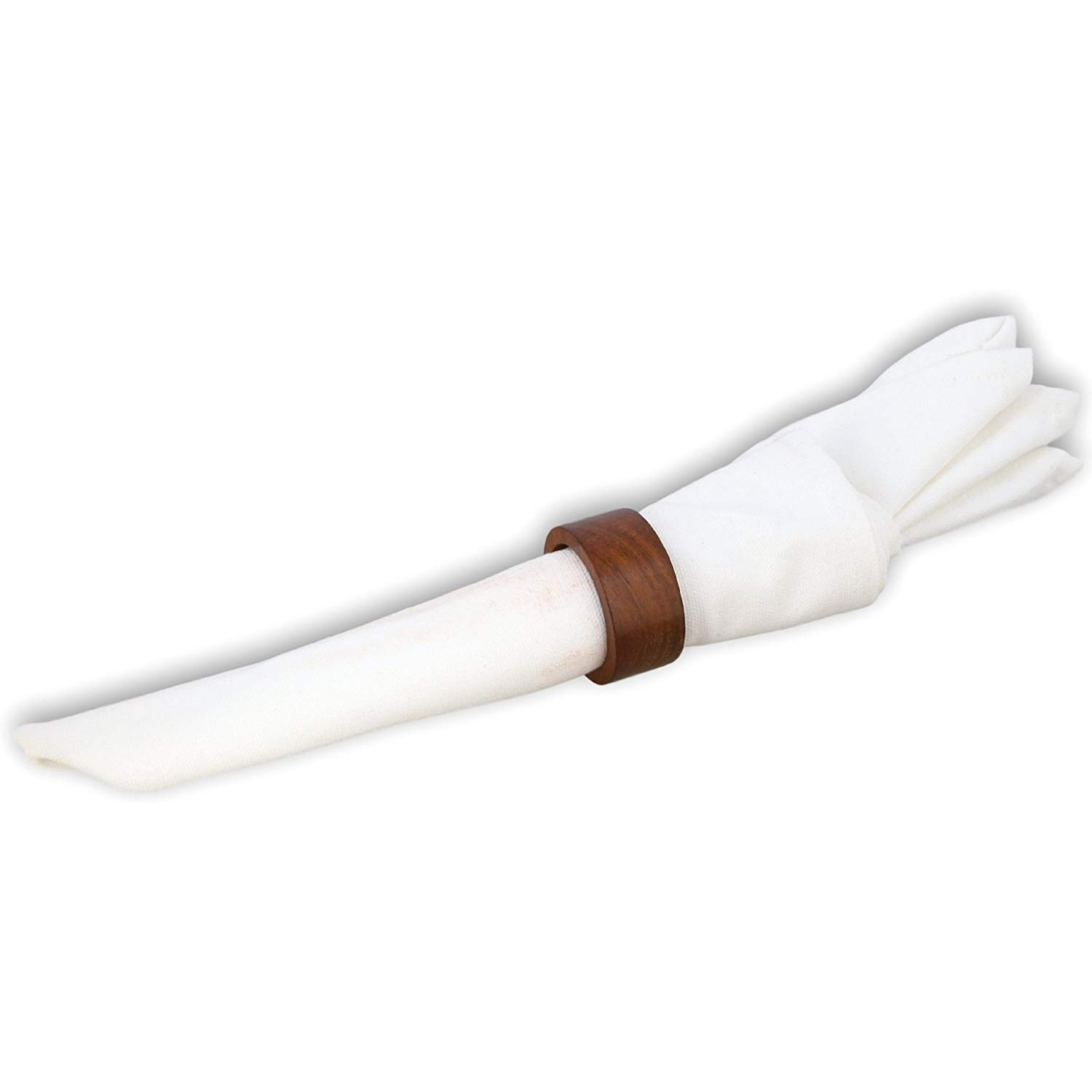 Round Shaped wooden Acacia Napkin Ring for wedding