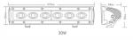 Super Brightness Single Row LED Light Bar 30W 12v 24v LED Light Bar 6000K