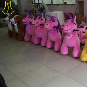 Wholesale Hansel children electric stuffed walking battery operated ride on animals from china suppliers