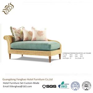 Wholesale Leisure Rattan Frame Indoor Chaise Lounge Chair With Colorful Cushion from china suppliers