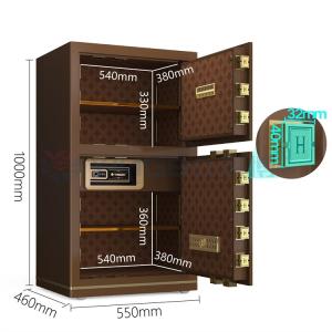 Wholesale Solid Steel Luxury Smart Electronic Office Safe Box For Security YB/N7-100D from china suppliers