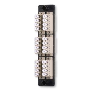 Wholesale 24 Fiber 6 Channels Fiber Optic Adapter Panel LC Beige Color from china suppliers