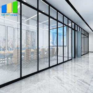 Wholesale EBUNGE 10mm Environmental Aluminum Tempered Single Glass Office Partition Walls from china suppliers