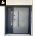 Mortise Lock Glass Aluminium Hinged Door Hotel Hinged Patio Doors