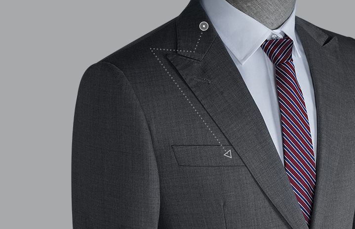 Regular Clothing Length Formal Men's Suits Woolen Slim Fit Single Breasted Suits