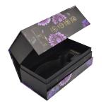 Free sample custom special shape flip hard paper box luxury cosmetics skin care