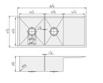 304 Stainless Steel Kitchen Sink With Drainboard Limited Lifetime Warranty