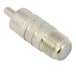 F Female to RCA Male Coaxial connector Audio Terminator CCTV Adaptor