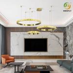 Restaurant LED Clear Amber Modern Ring Light Postmodern Light Luxury