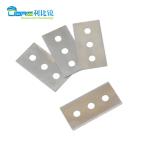 Three Hole Film Cutting Blade Double Bevels Industrial Razor Blade