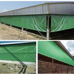 300-1000gsm PVC Tent Fabric Poultry And Livestock Farms Rolling Curtains Thermal