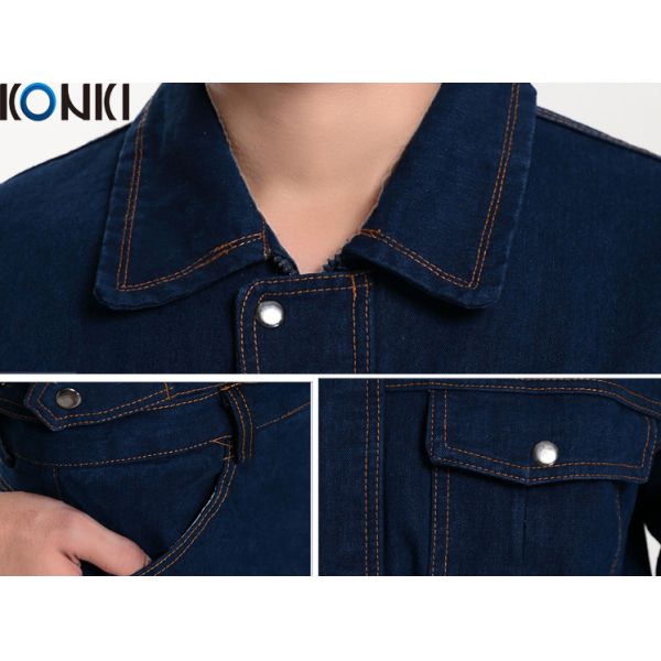 Winter workwear uniform For industrial workers durable denim fabric work suit