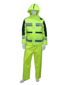 Wholesale One Piece PPE Raincoat Hi Vis Rainwear For Traffic Security Worker Wear from china suppliers