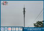 H30m RAL Painted Steel Tapered Telecommunication Towers Weather Resistance
