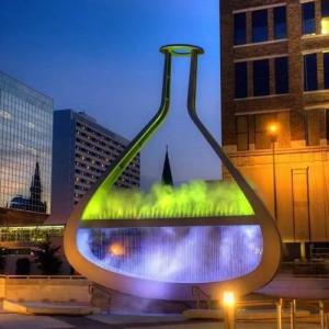 Wholesale Large Outdoor Fountain Waterscape Bottle Decorative Metal Sculpture from china suppliers