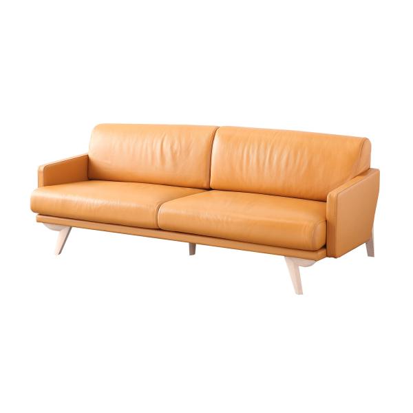 Hotel Sofas Leather upholstered in fashion design with Ash wood legs for