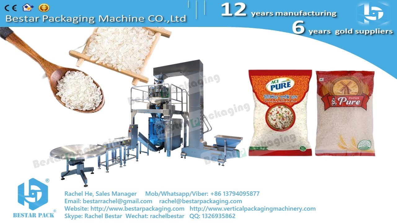 Pure rice 5KG pouch automatic weighing and packaging machine BSTV-750AZ