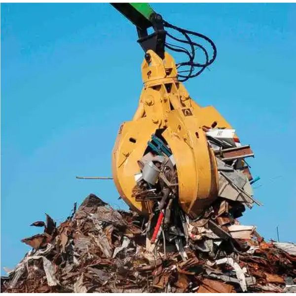 Mechanical Hydraulic Grab Bucket with Remote Control for 5-50t Excavators in Orange Peel Type