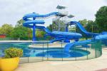 OEM Kids Water Park Playground Swimming Pool Outdoor Games Fiberglass Slide