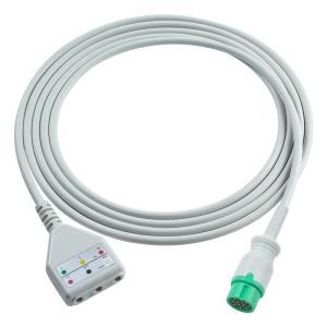 Wholesale Comen ECG trunk cable DDstyle 3lead Leadwires Cable 1.30M from china suppliers