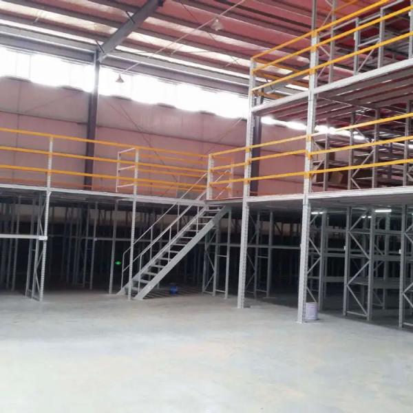 Warehouse Steel Construction Platform Bolted Fire Protect Industrial Storage