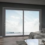 2.2 mm Wall Thickness Modern Style Double Glazed Glass Luxury Sliding Aluminum