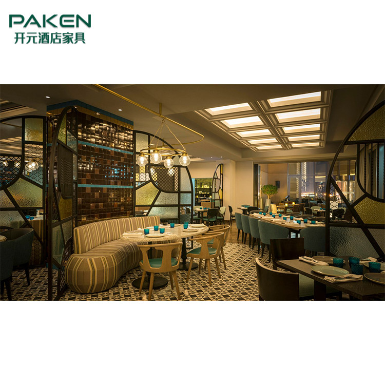 Luxury 5 Star Modern Hotel Lobby Furniture Dining Area Part Furniture