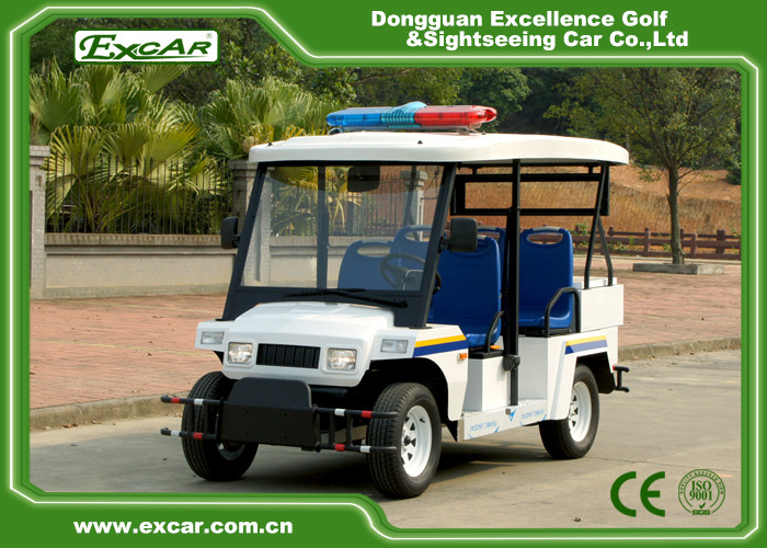 Aluminum Chassis Electric golf cart police car With 5 Seaters