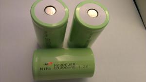 Wholesale D9000 1.2V NIMH Rechargeable Batteries Flat Top High Top Battery Cell UL CE from china suppliers