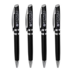 Wholesale High Quality Office Stationery 1.0mm Aluminum Twist Ballpoint Pen With Logo from china suppliers