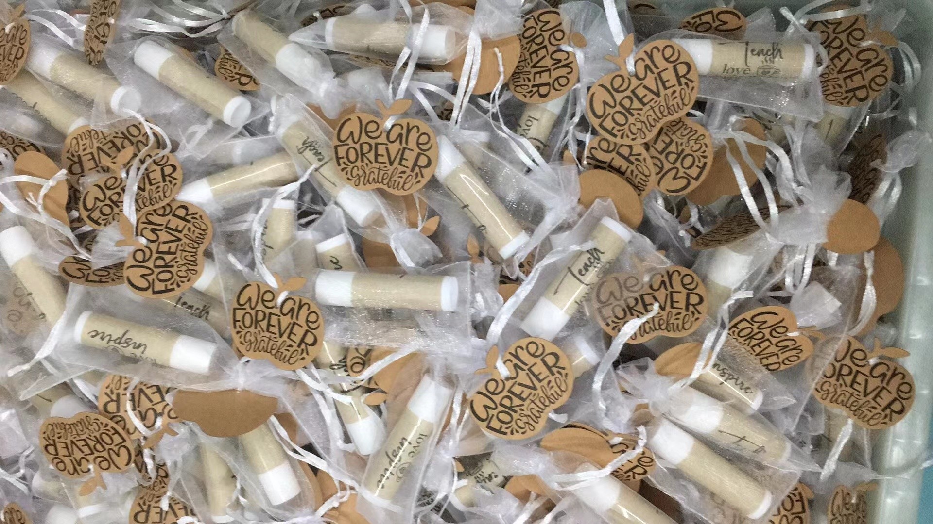 Adult Organic Clear Lip Balm Fragrance Free SPF 15 Christmas Gift Wrapping