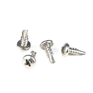 Wholesale Zinc Coated Treatment Stainless Steel Phillips Pan Head Self Drilling Screw for Metal from china suppliers