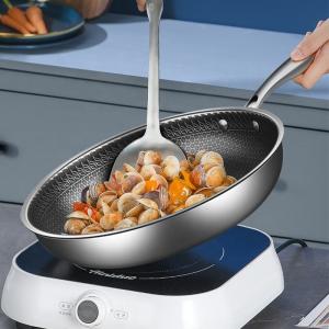 Wholesale Induction Stovetop Frying Pan Honeycomb Coating Non Stick Stainless Steel from china suppliers