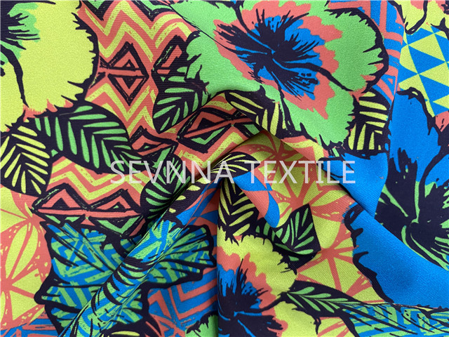 Promotion High Stretching Activewear Knit Fabric Repreve Poly Gymsuit Sport