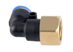 PLF Series Push Connect Air Fittings 90 Degree Pneumatic Tube Male Elbow 1/4"